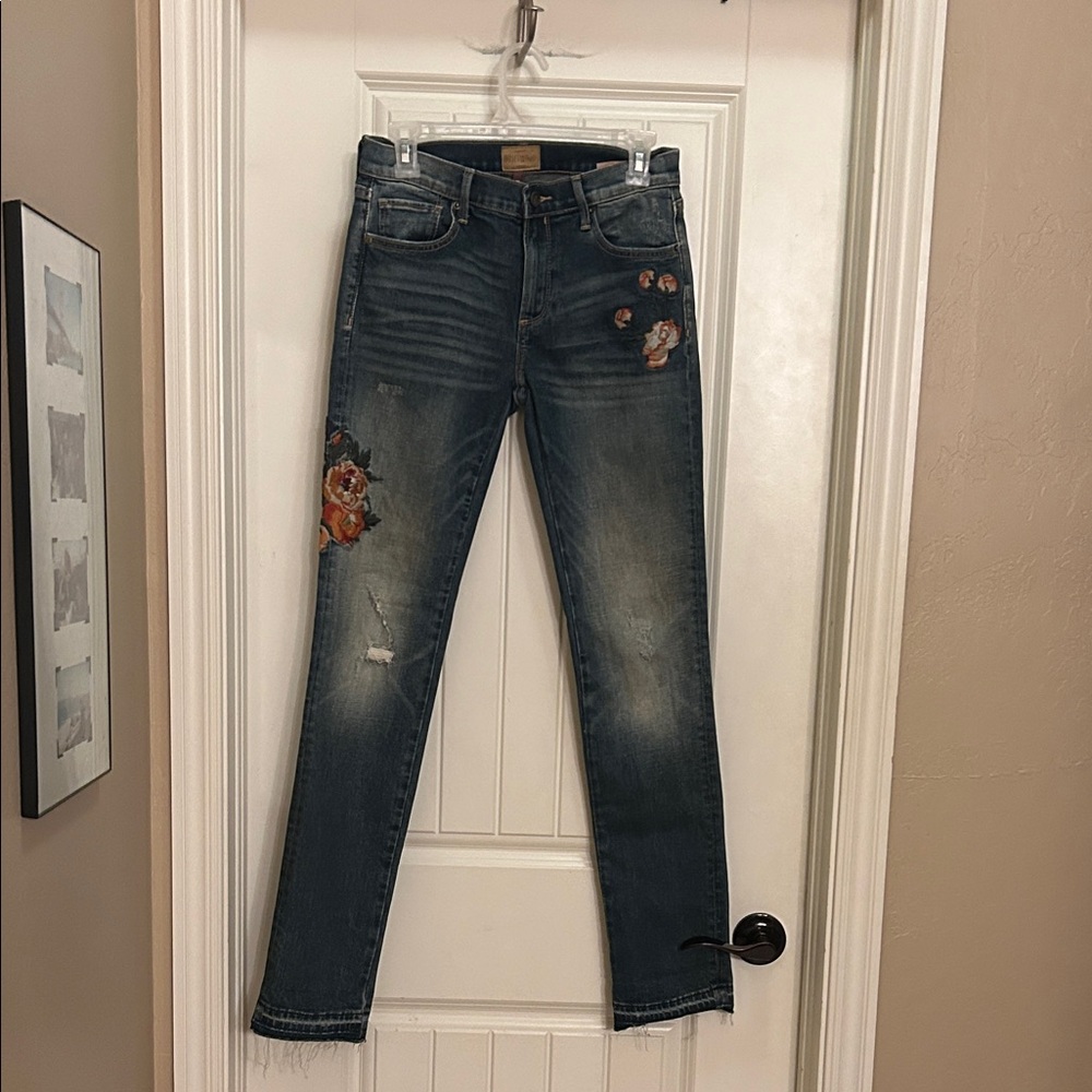 DRIFTWOOD 26 embroidered floral Blue Jeans